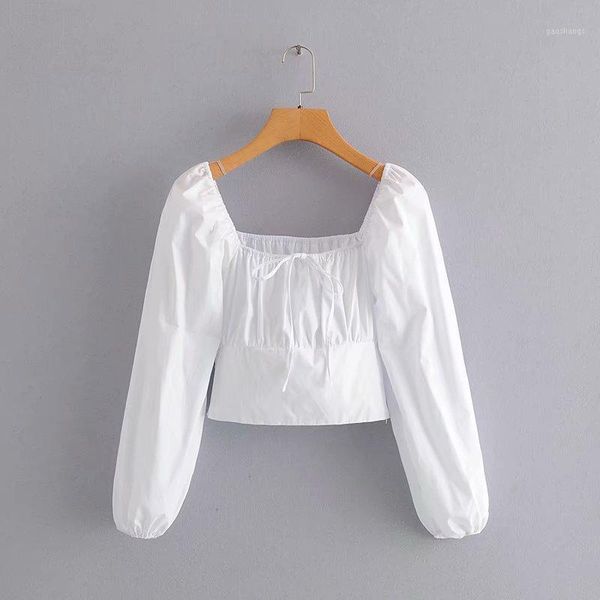 new 2020 women vintage square collar black white color casual blouse female puff sleeve hem elastic shirt chic blusa ls66431
new 2020 women vintage square collar black white color casual blouse female puff sleeve hem elastic shirt chic blusa ls66431