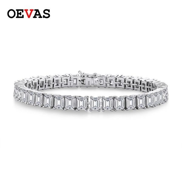 oevas 100% 925 sterling silver sparkling full high carbon diamond bridal bracelet 18cm tennis chain party fine jewelry wholesale q1128 q1209, Black
oevas 100% 925 sterling silver sparkling full high carbon diamond bridal bracelet 18cm tennis chain party fine jewelry wholesale q1128 q1209, Black