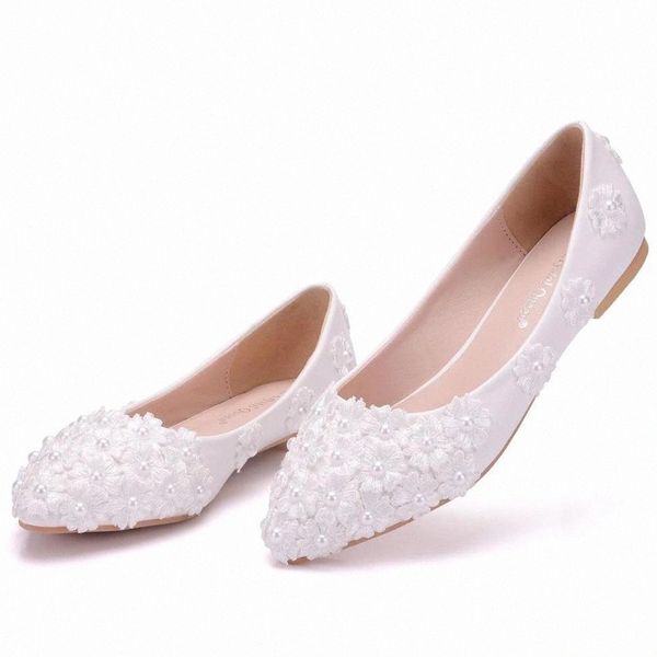 Ladies White Lace Flower Pearl Wedding Shoes Flats Lady Slip On Pointed Toe Boat Shoe Women Shallow Single Shoes Plus Size 34~43 #so6B
Ladies White Lace Flower Pearl Wedding Shoes Flats Lady Slip On Pointed Toe Boat Shoe Women Shallow Single Shoes Plus Size 34~43 #so6B