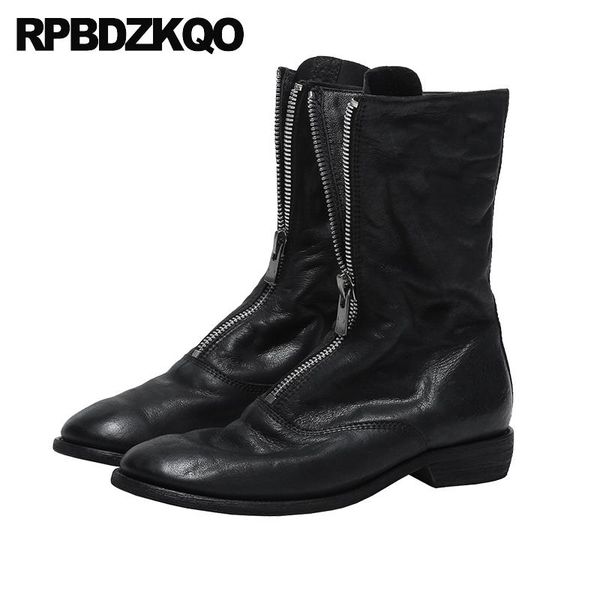 low heel short shoes chunky block front zipper fall black autumn genuine leather women ankle boots 2020 round toe
low heel short shoes chunky block front zipper fall black autumn genuine leather women ankle boots 2020 round toe