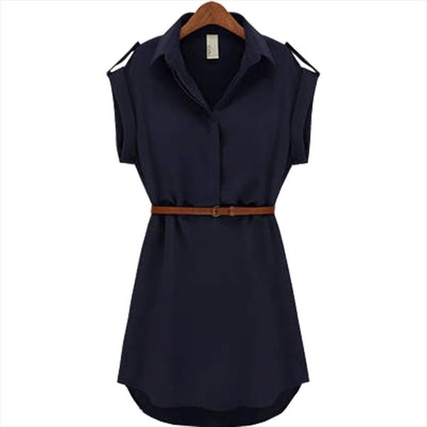 women summer dress 2020 fashion summer style loose short sleeve chiffon stock dresses belt womens clothing vestidos gz053, Black;gray
women summer dress 2020 fashion summer style loose short sleeve chiffon stock dresses belt womens clothing vestidos gz053, Black;gray