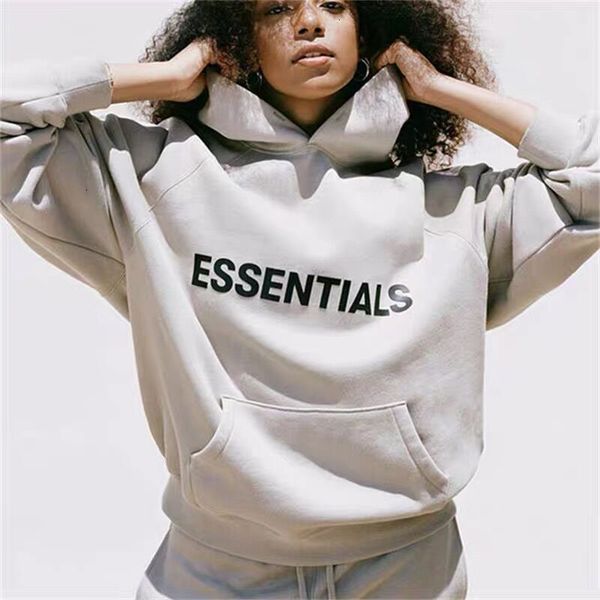 fog2020ess high street double line reflective printing embossed velvet hoodie couple pullover sweater coat for men and women, Black
fog2020ess high street double line reflective printing embossed velvet hoodie couple pullover sweater coat for men and women, Black