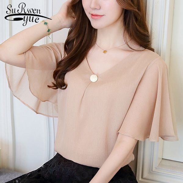 fashion plus size 4xl chiffon women blouse shirt flare sleeve loose women's clothing v-neck women blusas d644 30 y200828, White
fashion plus size 4xl chiffon women blouse shirt flare sleeve loose women's clothing v-neck women blusas d644 30 y200828, White