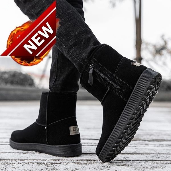 snow boots men's winter plush thickened warm northeast cotton one foot on bread shoes, Black
snow boots men's winter plush thickened warm northeast cotton one foot on bread shoes, Black