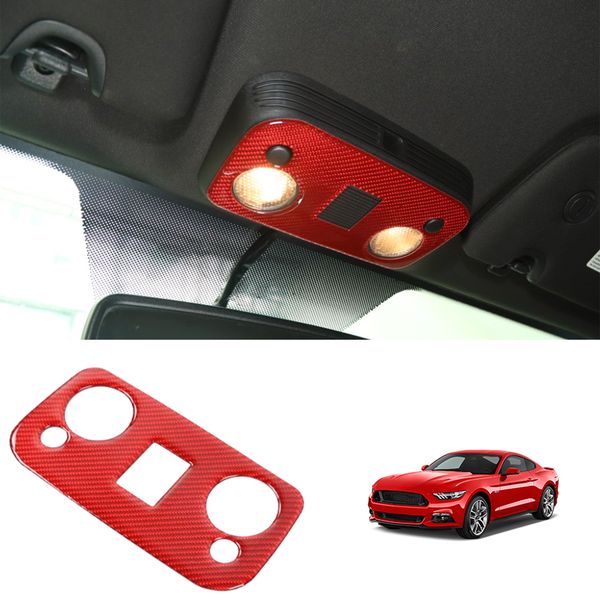 car fornt roof reading light panel cover red carbon fiber for ford mustang 2009-2013 auto interior accessories
car fornt roof reading light panel cover red carbon fiber for ford mustang 2009-2013 auto interior accessories