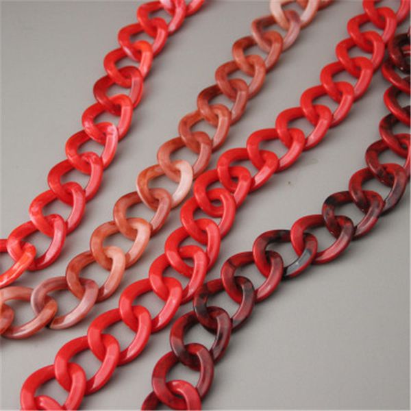 vintage red acrylic resin chain collision color hand removable thick decorative chain for lady's bag, Black
vintage red acrylic resin chain collision color hand removable thick decorative chain for lady's bag, Black