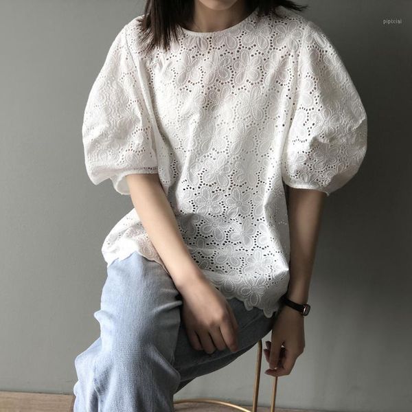 fashion women's short sleeve t- shirt 2020 new summer women's sweet fashion girl t-shirt bubble sleevesl casual solid color1, White
fashion women's short sleeve t- shirt 2020 new summer women's sweet fashion girl t-shirt bubble sleevesl casual solid color1, White