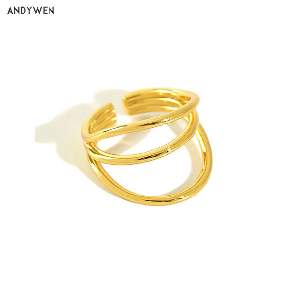 andywen 925 sterling silver three gold fashion fine jewelry adjustable resizable wedding circle rings jewels q1219, Golden;silver
andywen 925 sterling silver three gold fashion fine jewelry adjustable resizable wedding circle rings jewels q1219, Golden;silver
