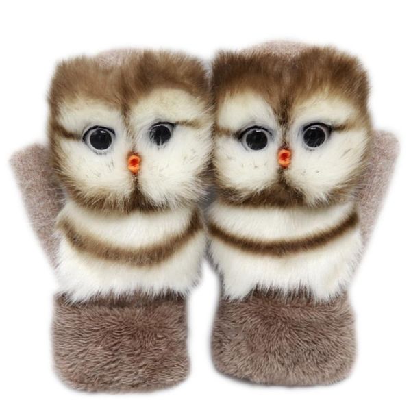 women men winter knitted gloves cute 3d fluffy cartoon animal thermal mittens 634c, Blue;gray
women men winter knitted gloves cute 3d fluffy cartoon animal thermal mittens 634c, Blue;gray