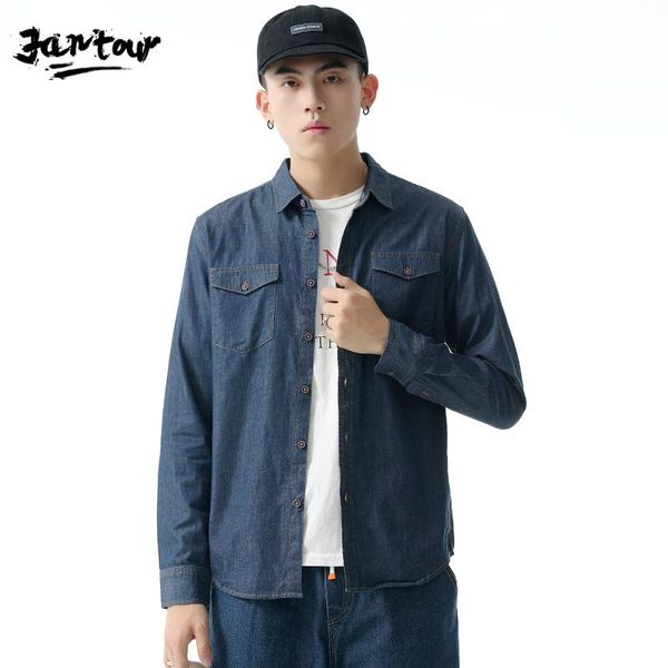 men's casual shirts 2021 autumn winter fashion slim fit denim cotton long sleeve shirt blouse brand size -3xl, White;black
men's casual shirts 2021 autumn winter fashion slim fit denim cotton long sleeve shirt blouse brand size -3xl, White;black