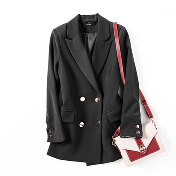 women's suits & blazers small suit jacket female korean loose british style 2021 spring autumn solid plus size s-5xl casual women', White;black
women's suits & blazers small suit jacket female korean loose british style 2021 spring autumn solid plus size s-5xl casual women', White;black