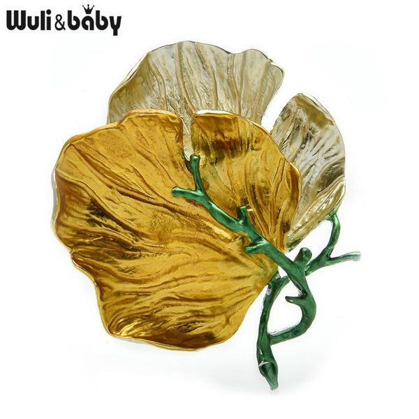 wuli&baby big leaves brooches for women enamel 3-color party office brooch pins gifts, Gray
wuli&baby big leaves brooches for women enamel 3-color party office brooch pins gifts, Gray