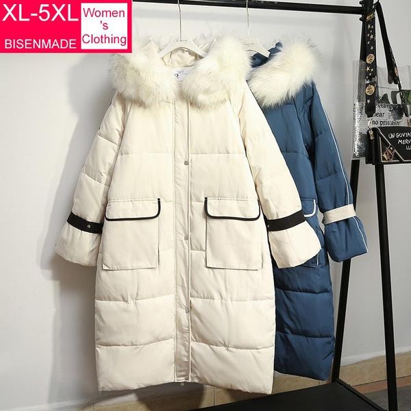 women's down & parkas women long parka winter cotton coat oversize windproof warm contrast color loose large fur collar hooded padded j, Black
women's down & parkas women long parka winter cotton coat oversize windproof warm contrast color loose large fur collar hooded padded j, Black