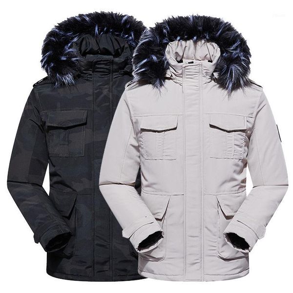 2020 men winter fur collar hooded parkas new vintage casual male outdoor jacket thick warm waterproof outwear zipper parkas1, Black
2020 men winter fur collar hooded parkas new vintage casual male outdoor jacket thick warm waterproof outwear zipper parkas1, Black