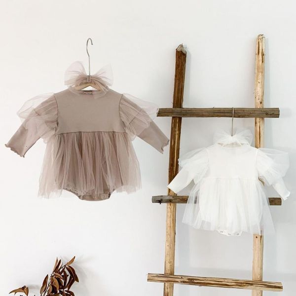 2021 new newborn baby clothes lace bodysuit tutu cotton sleeve patchwork jumpsuit for girls kids casual outfits dxy0, Blue
2021 new newborn baby clothes lace bodysuit tutu cotton sleeve patchwork jumpsuit for girls kids casual outfits dxy0, Blue
