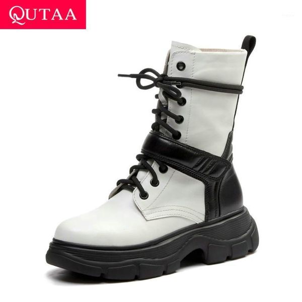 qutaa 2020 hook&loop lace upankle boots casual round toe autumn winter women shoes cow leather square heel short boots size34-411, Black
qutaa 2020 hook&loop lace upankle boots casual round toe autumn winter women shoes cow leather square heel short boots size34-411, Black