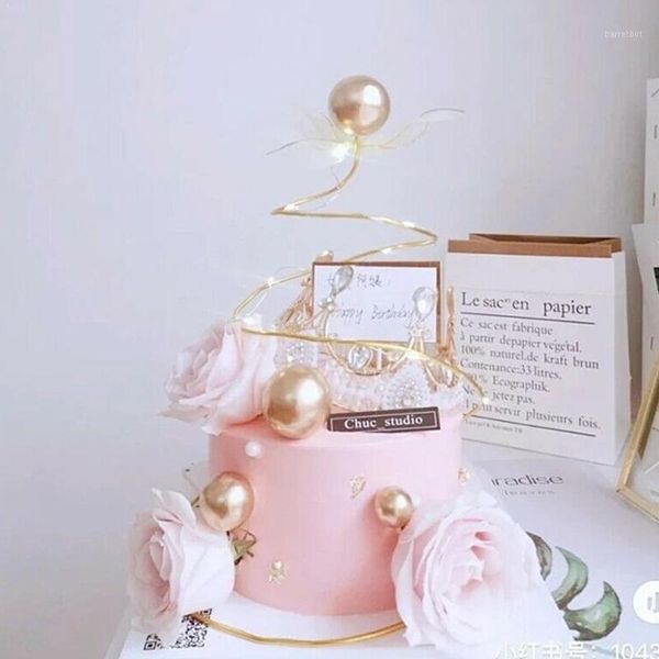 birthday cake decoration decoration party baking gold ball aluminum creative silver package ball wire material p0q51
birthday cake decoration decoration party baking gold ball aluminum creative silver package ball wire material p0q51