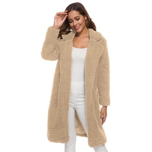 autumn and winter cotton jacket ladies european and american lamb wool winter long loose comfortable lamb wool women jacket, Black
autumn and winter cotton jacket ladies european and american lamb wool winter long loose comfortable lamb wool women jacket, Black