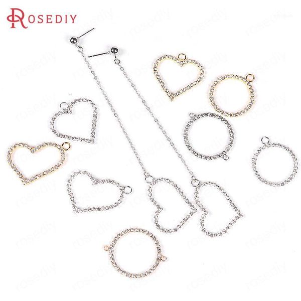 charms (f565)10 pieces brass with glass rhinestone round circle and heart connnect pendants diy jewelry findings accessories1, Bronze;silver
charms (f565)10 pieces brass with glass rhinestone round circle and heart connnect pendants diy jewelry findings accessories1, Bronze;silver
