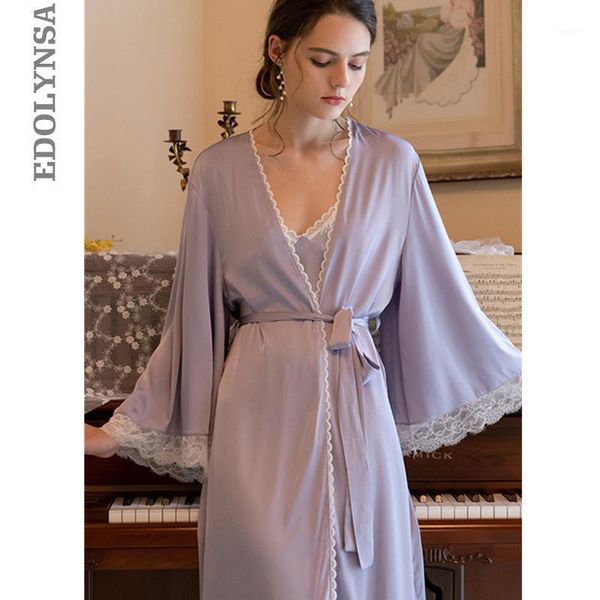 robe set two pieces spaghetti strap deep v neck white cotton sleepwear lace bathrobe set luxury nightgown long negligee t9451, Black;red
robe set two pieces spaghetti strap deep v neck white cotton sleepwear lace bathrobe set luxury nightgown long negligee t9451, Black;red