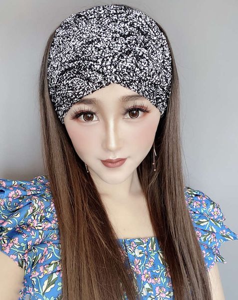 demon dream hat women's french headscarf with hollow band covering hairline white hair scarf, Black;white
demon dream hat women's french headscarf with hollow band covering hairline white hair scarf, Black;white
