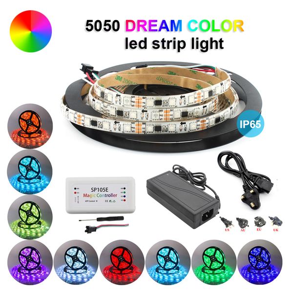 2021 new dc 12v 5m 2811 ic 5050 smd rgb led lights sp105e bluetooth 4.0 magic color controller +5a power adapter strip light kit cshd
2021 new dc 12v 5m 2811 ic 5050 smd rgb led lights sp105e bluetooth 4.0 magic color controller +5a power adapter strip light kit cshd