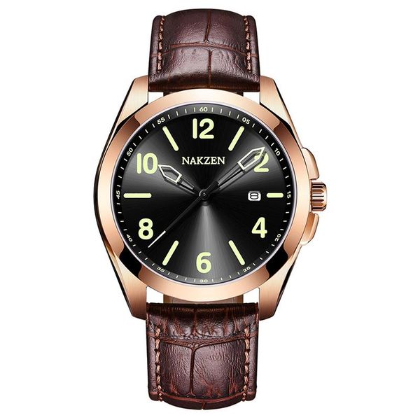 luxury watch men japanese movement quartz non-mechanical watch men designer belt pin buckle gentleman watch gift 8010, Slivery;brown
luxury watch men japanese movement quartz non-mechanical watch men designer belt pin buckle gentleman watch gift 8010, Slivery;brown
