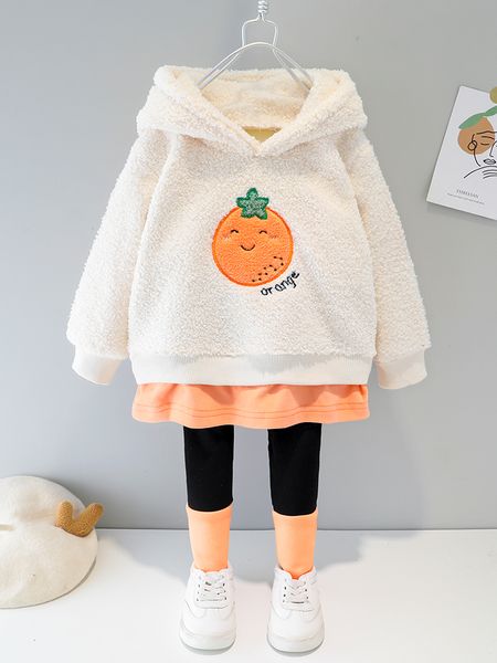 girl's autumn and wear children's fashion 1 baby clothes 3-year-old girls' winter plush sweater set, White
girl's autumn and wear children's fashion 1 baby clothes 3-year-old girls' winter plush sweater set, White