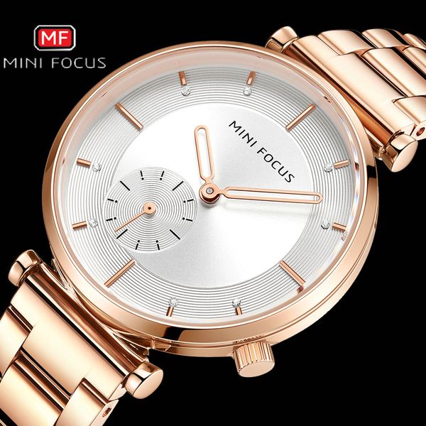minifocus fashion dress women watches quartz analog clock elegant ladies watch rose golden steel strap wristwatches waterproof, Slivery;brown
minifocus fashion dress women watches quartz analog clock elegant ladies watch rose golden steel strap wristwatches waterproof, Slivery;brown