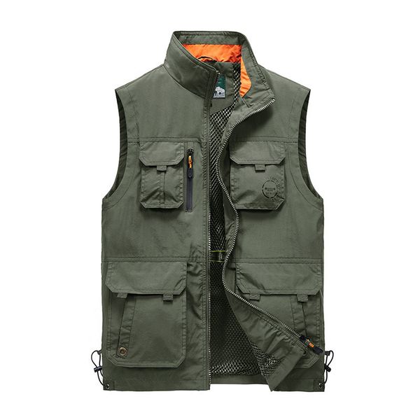 middle aged old men's multi pocket thin spring and autumn jacket summer outdoor fishing pgraphy vest large size, Black;white
middle aged old men's multi pocket thin spring and autumn jacket summer outdoor fishing pgraphy vest large size, Black;white
