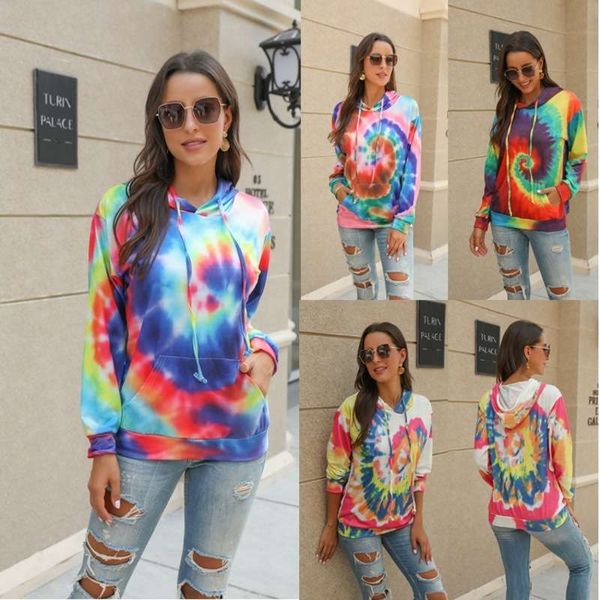 new positioning flower tie dyed hooded sweater for women's jacket in autumn and winter 2020, Black
new positioning flower tie dyed hooded sweater for women's jacket in autumn and winter 2020, Black