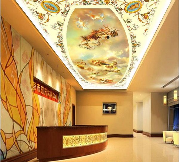 European style royal angel hand-painted three-dimensional oil painting ceiling mural 3d ceiling murals wallpaper
European style royal angel hand-painted three-dimensional oil painting ceiling mural 3d ceiling murals wallpaper