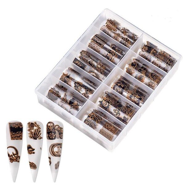 stickers & decals 1 box halloween nail art foil transfer colorful laser adhesive starry sky manicure tips 4*100cm, Black
stickers & decals 1 box halloween nail art foil transfer colorful laser adhesive starry sky manicure tips 4*100cm, Black