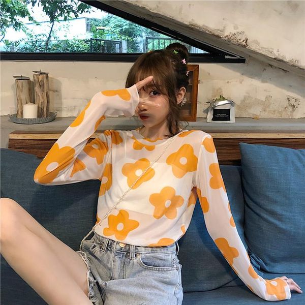 new women t shirt harajuku sweet mesh net see through transparent undershirt base korean style female shirts woman, White
new women t shirt harajuku sweet mesh net see through transparent undershirt base korean style female shirts woman, White
