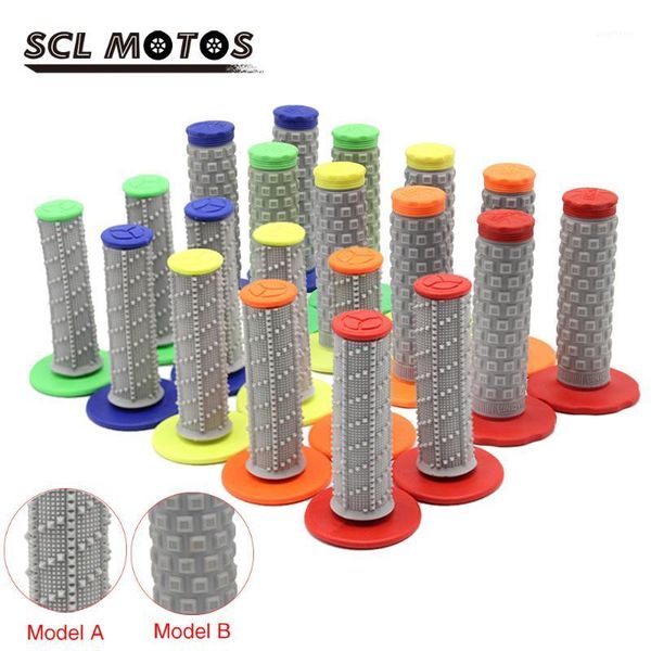 scl motos 1 pair universal colorful 7/8" 22mm motorcycle handle bar grips rubber gel handlebar grip for motocross pit dirt bike1
scl motos 1 pair universal colorful 7/8" 22mm motorcycle handle bar grips rubber gel handlebar grip for motocross pit dirt bike1