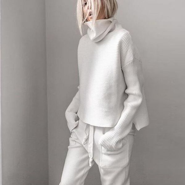 design feminino gola alta feminina manga longa solta inverno de malha pulver camisola senhoras casual escritrio novo 2020, White;black
design feminino gola alta feminina manga longa solta inverno de malha pulver camisola senhoras casual escritrio novo 2020, White;black