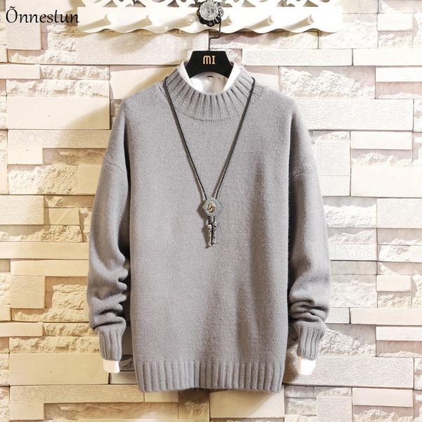 onnestun half turtleneck sweater men clothing new winter slim fit sweater men solid casual elasticity pullover1, White;black
onnestun half turtleneck sweater men clothing new winter slim fit sweater men solid casual elasticity pullover1, White;black