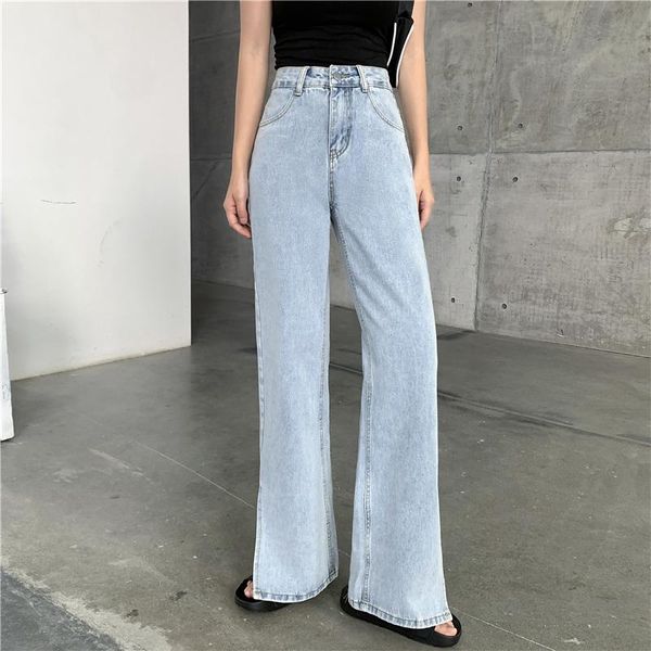women's jeans pocket high waist cotton 2021 spring style split wide leg pants street retro blue women
women's jeans pocket high waist cotton 2021 spring style split wide leg pants street retro blue women
