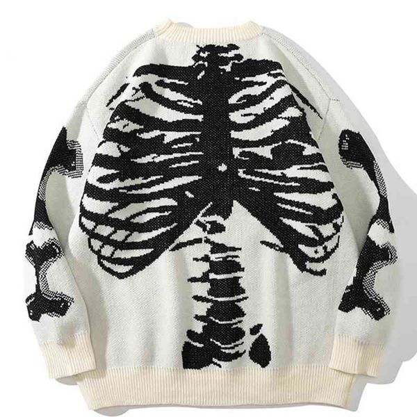 men's women's large sweaters, black knitwear, loose skeleton, brushed, retro, cotton, autumn, suitable for men and women, White;black
men's women's large sweaters, black knitwear, loose skeleton, brushed, retro, cotton, autumn, suitable for men and women, White;black