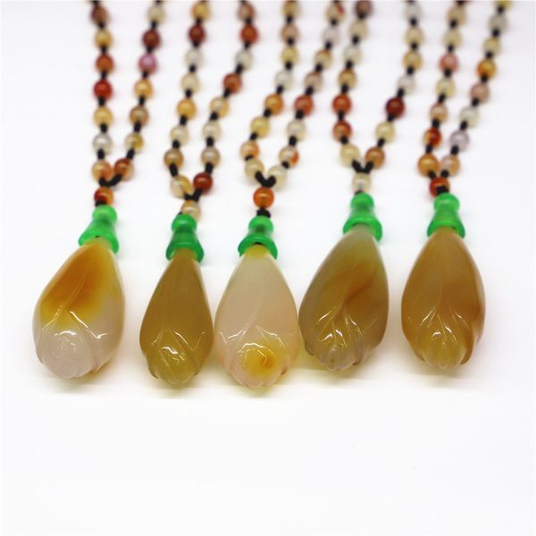 new women's magnolia chalcedony agates natural handmade white jades flower necklace pendant q1209, Bronze;silver
new women's magnolia chalcedony agates natural handmade white jades flower necklace pendant q1209, Bronze;silver