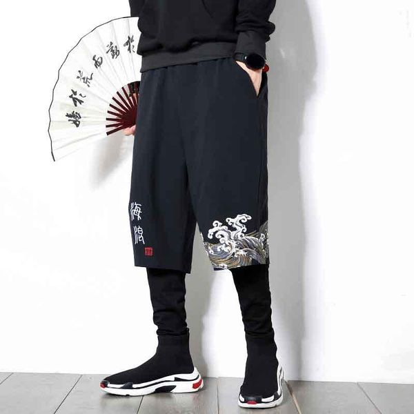 men's pants mrdonoo autumn chinese style large size linen sports hip hop casual loose printed harem tide k806, Black
men's pants mrdonoo autumn chinese style large size linen sports hip hop casual loose printed harem tide k806, Black
