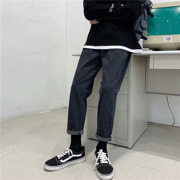 spring and summer 2020 teenagers denim retro jeans youth solid color simple korean loose trendy men's straight wide leg pants1, Blue
spring and summer 2020 teenagers denim retro jeans youth solid color simple korean loose trendy men's straight wide leg pants1, Blue