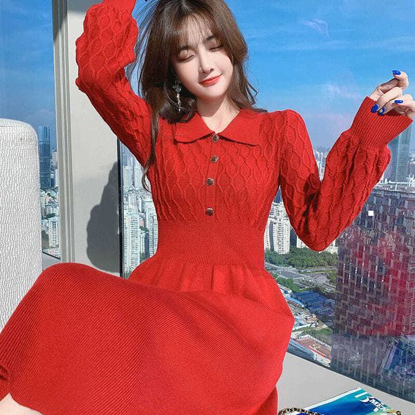 new 2021 vintage winter temperament knitted shirt dressed collar long sleeve thin line solid color dress party y247 qk3g 2doz, Black;gray
new 2021 vintage winter temperament knitted shirt dressed collar long sleeve thin line solid color dress party y247 qk3g 2doz, Black;gray