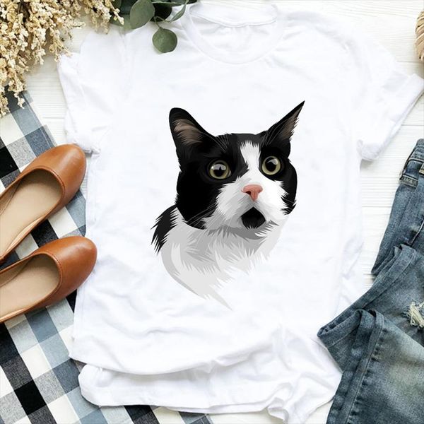 women lady cat cartoon funny pet animal cute printing fashion tshirt shirt clothes graphic female t tee womens t shirt, White
women lady cat cartoon funny pet animal cute printing fashion tshirt shirt clothes graphic female t tee womens t shirt, White
