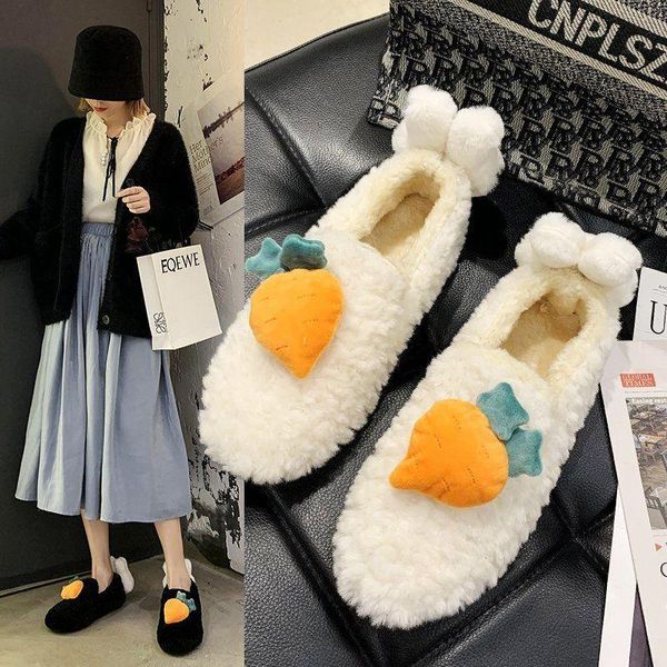 fashion women slippers winter warm fur shoes men couples ears soft sole home indoor ladies plush slides, Black
fashion women slippers winter warm fur shoes men couples ears soft sole home indoor ladies plush slides, Black
