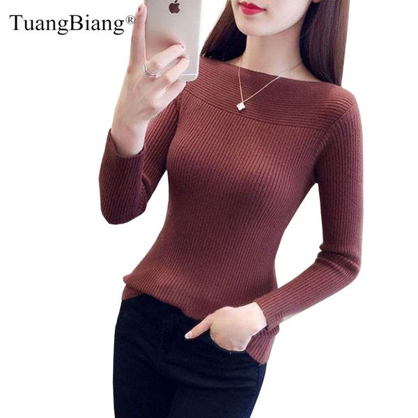 winter slash neck pullover ladies basic jumper sweater knit high elasticity long sleeve sweater feminino solid color 201031, White;black
winter slash neck pullover ladies basic jumper sweater knit high elasticity long sleeve sweater feminino solid color 201031, White;black