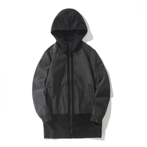 2020 new spring jacket men trend fake 2 pieces coat spliced hooded men jacket autumn zipper long windbreaker male1, Black;brown
2020 new spring jacket men trend fake 2 pieces coat spliced hooded men jacket autumn zipper long windbreaker male1, Black;brown