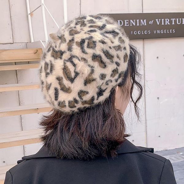 leopard beret female autumn winter literature and art simple hair retro painter hat student hat, Blue;gray
leopard beret female autumn winter literature and art simple hair retro painter hat student hat, Blue;gray