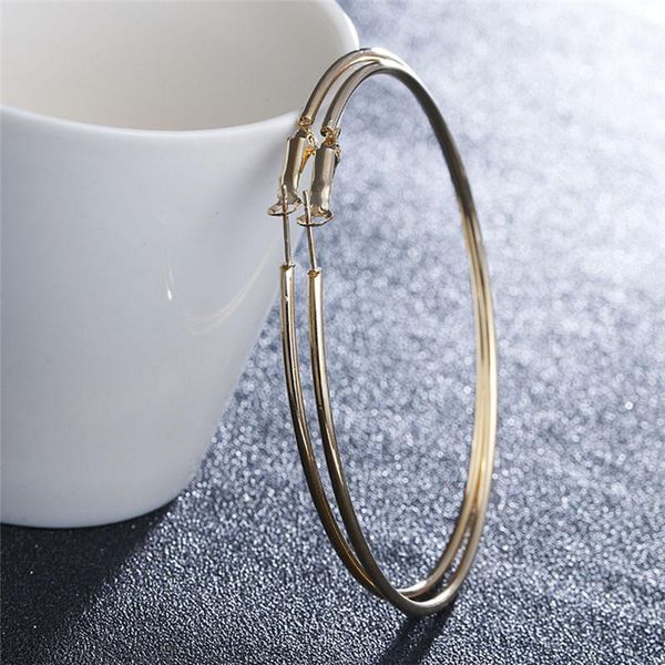 hoop & huggie 1 pair super big circles earrings for women fashion color jewelry bijoux statement, Golden;silver
hoop & huggie 1 pair super big circles earrings for women fashion color jewelry bijoux statement, Golden;silver