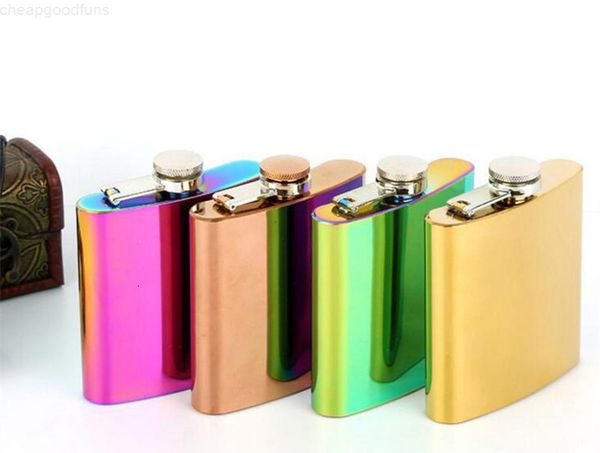 rainbow colored plating stainless steel hip flask 6oz creative electroplate whisky flagon portable wine jug 4 colors
rainbow colored plating stainless steel hip flask 6oz creative electroplate whisky flagon portable wine jug 4 colors